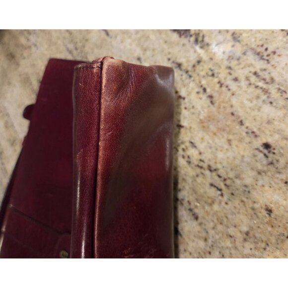 Vintage Etienne Aigner Oxblood Leather Document Brief Case Portfolio - Picture 12 of 16